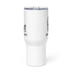 Travel mug with a handle