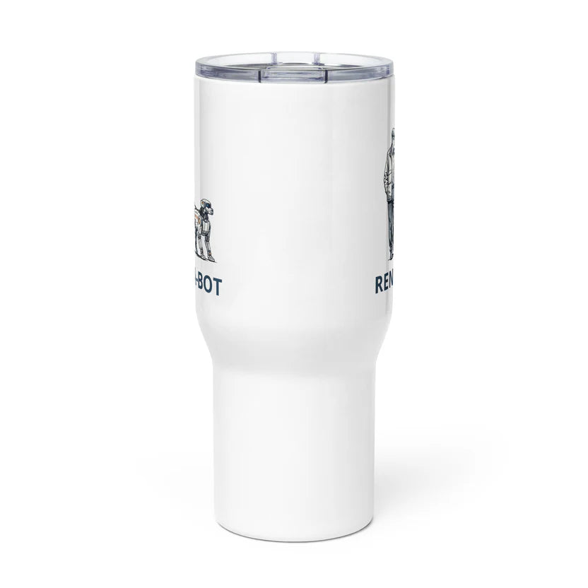 Travel mug with a handle