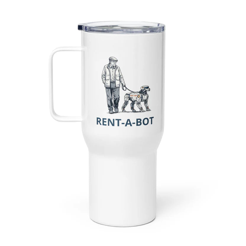 Travel mug with a handle