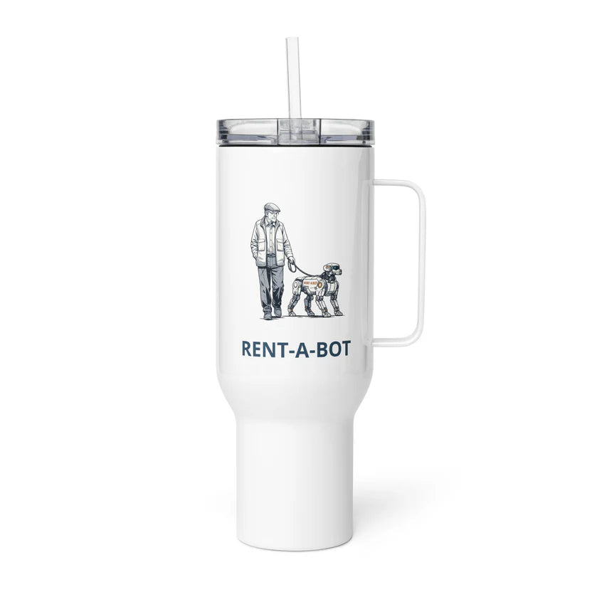 Travel mug with a handle