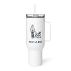 Travel mug with a handle